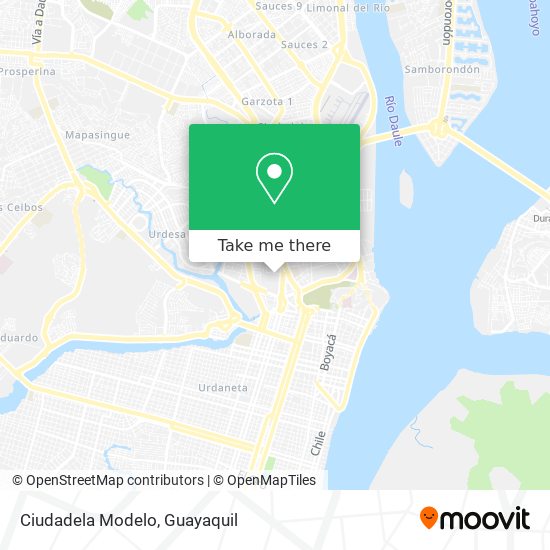 Ciudadela Modelo map