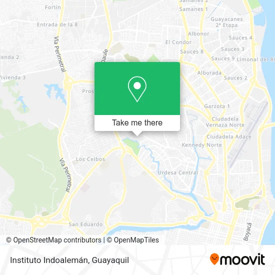 Mapa de Instituto Indoalemán