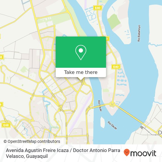 Mapa de Avenida Agustín Freire Icaza / Doctor Antonio Parra Velasco