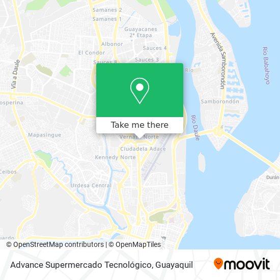 Advance Supermercado Tecnológico map