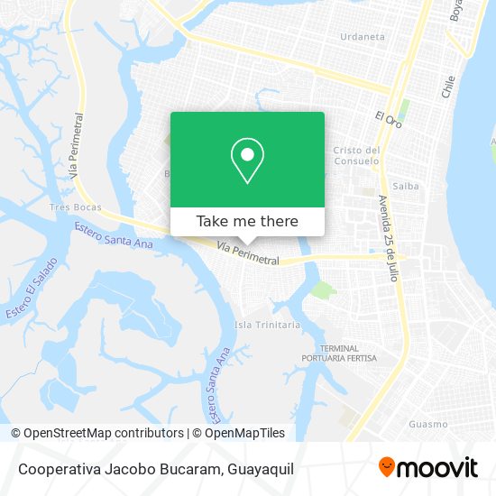 Cooperativa Jacobo Bucaram map