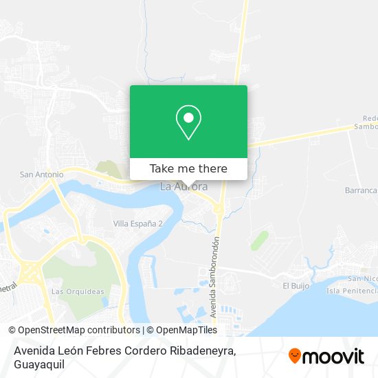 Mapa de Avenida León Febres Cordero Ribadeneyra