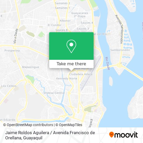 Jaime Roldos Aguilera / Avenida Francisco de Orellana map
