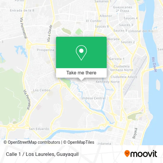 Calle 1 / Los Laureles map