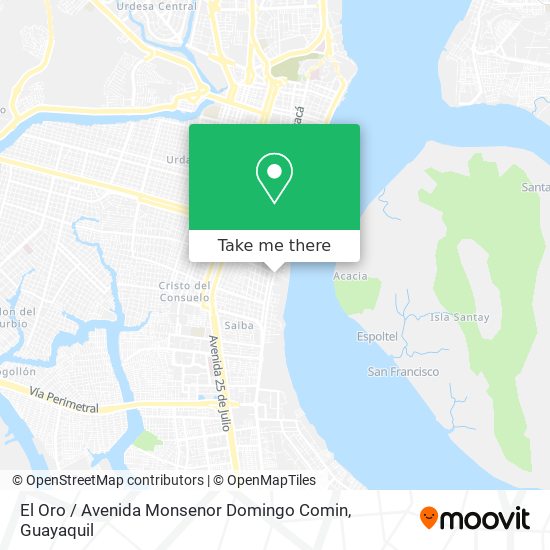 El Oro / Avenida Monsenor Domingo Comin map