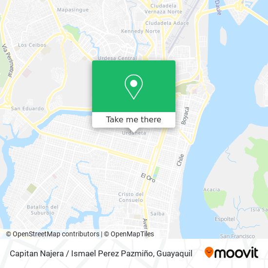 Capitan Najera / Ismael Perez Pazmiño map