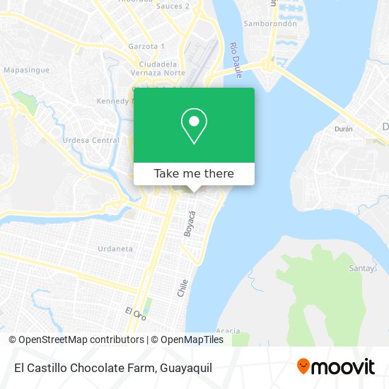 El Castillo Chocolate Farm map