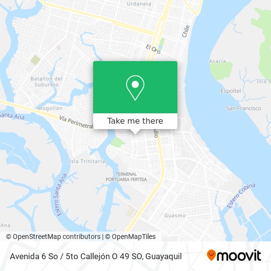 Avenida 6 So / 5to Callejón O 49 SO map