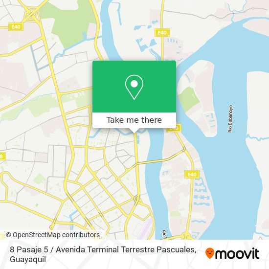 Mapa de 8 Pasaje 5 / Avenida Terminal Terrestre Pascuales