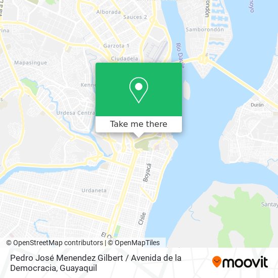 Pedro José Menendez Gilbert / Avenida de la Democracia map