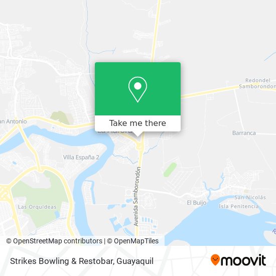 Mapa de Strikes Bowling & Restobar