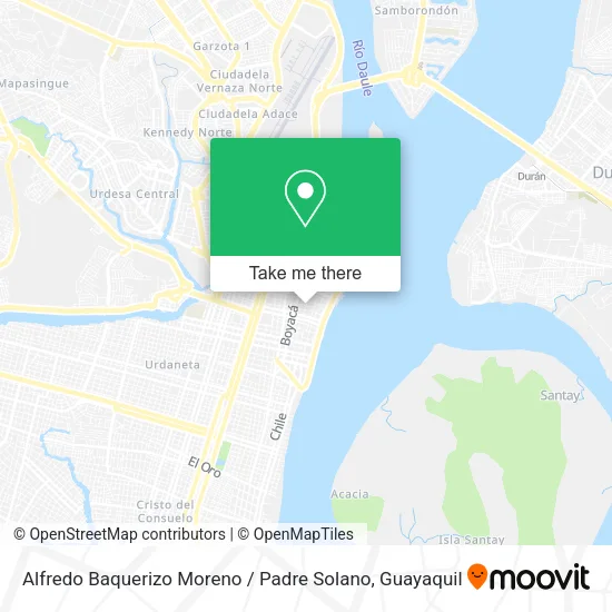 Alfredo Baquerizo Moreno / Padre Solano map