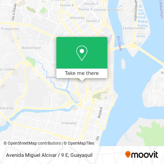 Mapa de Avenida Miguel Alcivar / 9 E