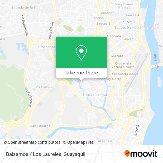 Balsamos / Los Laureles map
