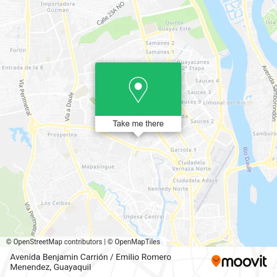 Avenida Benjamin Carrión / Emilio Romero Menendez map
