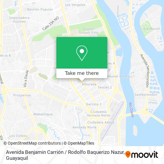 Avenida Benjamin Carrión / Rodolfo Baquerizo Nazur map