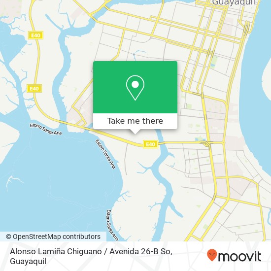 Alonso Lamiña Chiguano / Avenida 26-B So map