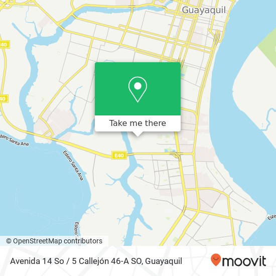 Avenida 14 So / 5 Callejón 46-A SO map