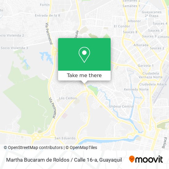 Martha Bucaram de Roldos / Calle 16-a map