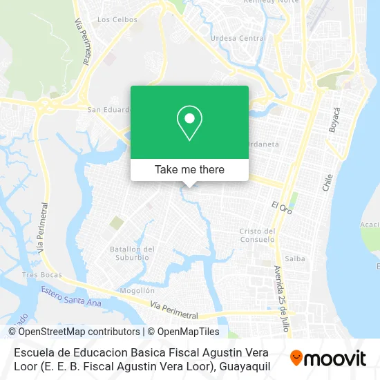 Escuela de Educacion Basica Fiscal Agustin Vera Loor (E. E. B. Fiscal Agustin Vera Loor) map