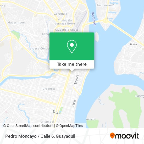 Mapa de Pedro Moncayo / Calle 6
