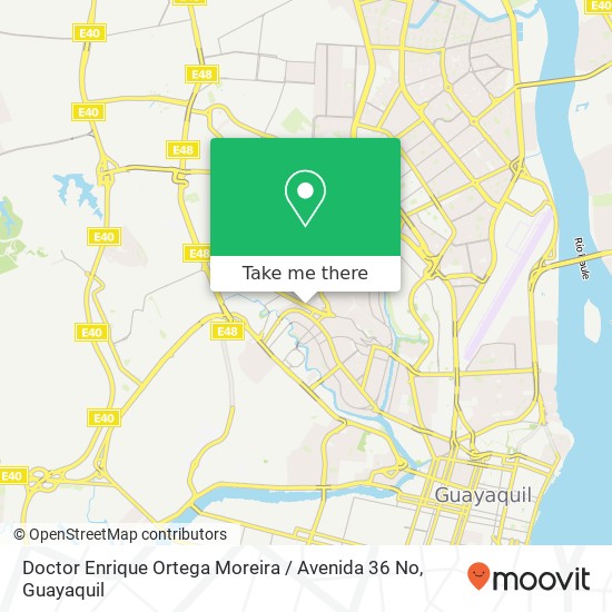 Doctor Enrique Ortega Moreira / Avenida 36 No map