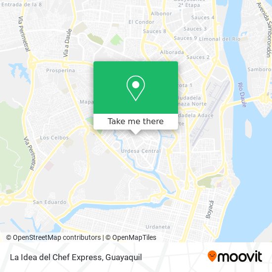 Mapa de La Idea del Chef Express