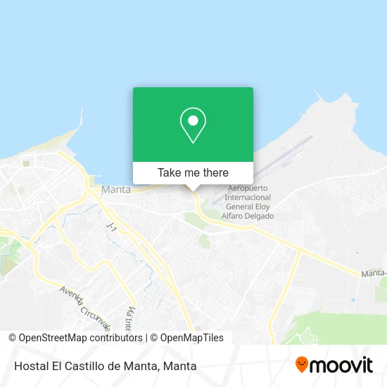 Hostal El Castillo de Manta map