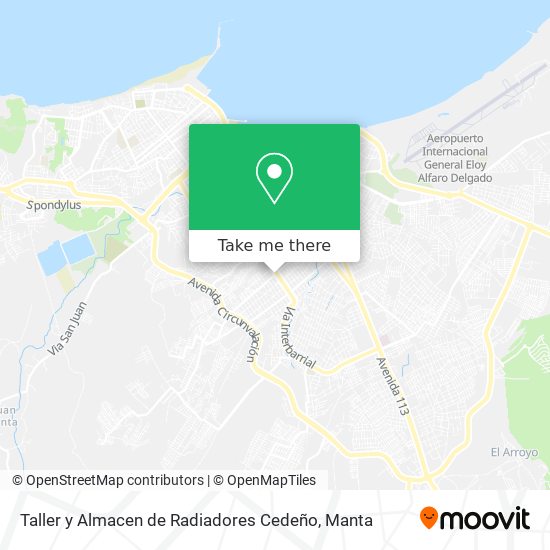 Taller y Almacen de Radiadores Cedeño map