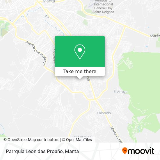 Mapa de Parrquia Leonidas Proaño