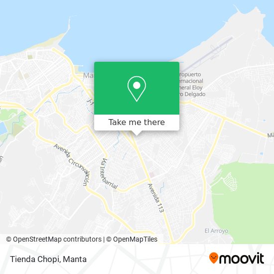 Tienda Chopi map