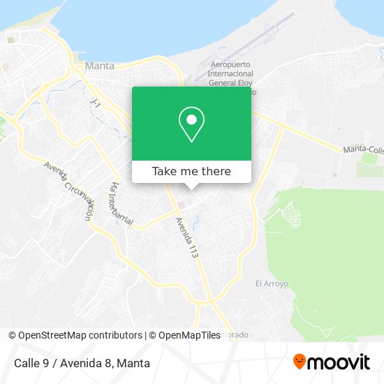 Mapa de Calle 9 / Avenida 8
