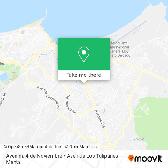 Avenida 4 de Noviembre / Avenida Los Tulipanes map