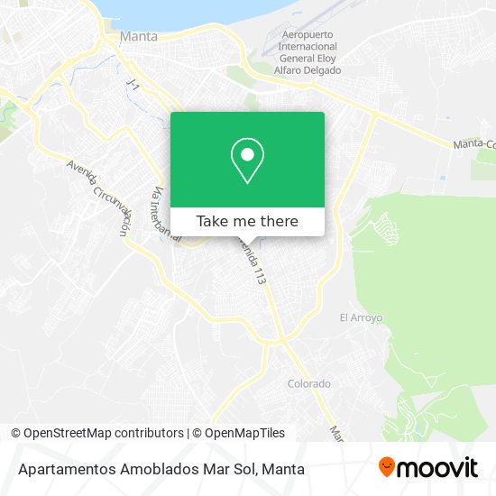 Apartamentos Amoblados Mar Sol map