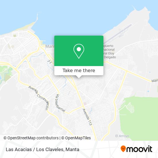 Las Acacias / Los Claveles map