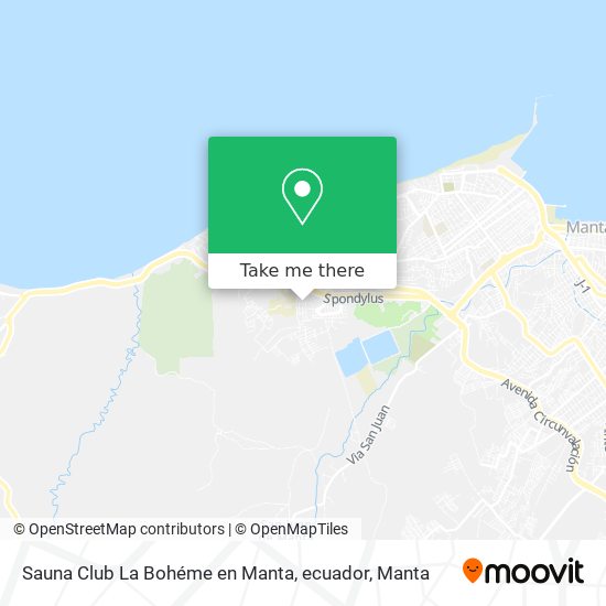 Sauna Club La Bohéme en Manta, ecuador map