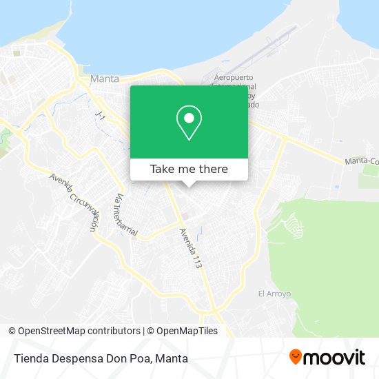 Mapa de Tienda Despensa Don Poa