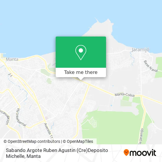 Mapa de Sabando Argote Ruben Agustin (Cre)Deposito Michelle