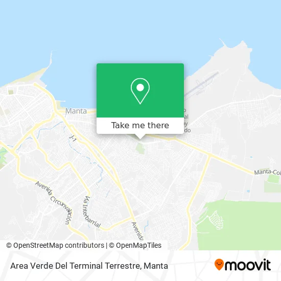 Area Verde Del Terminal Terrestre map