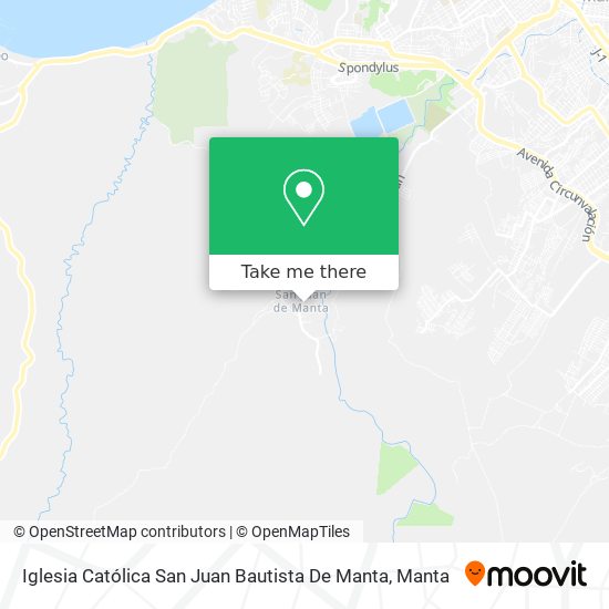Mapa de Iglesia Católica San Juan Bautista De Manta