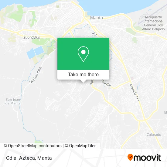 Cdla. Azteca map
