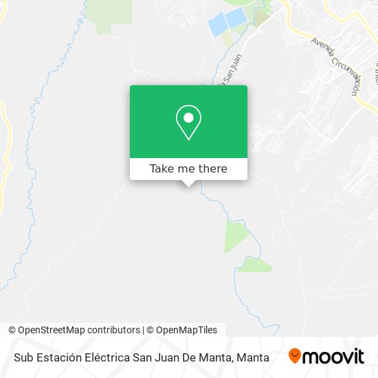 Mapa de Sub Estación Eléctrica San Juan De Manta