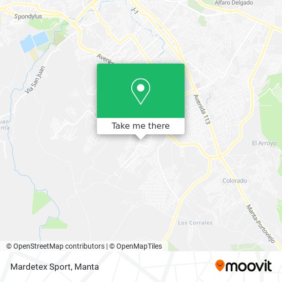 Mapa de Mardetex Sport