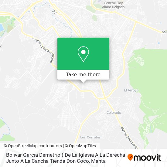 Mapa de Bolivar Garcia Demetrio