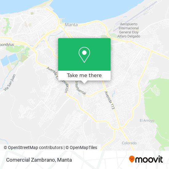 Comercial Zambrano map