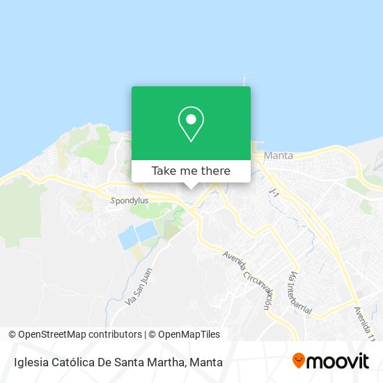 Mapa de Iglesia Católica De Santa Martha