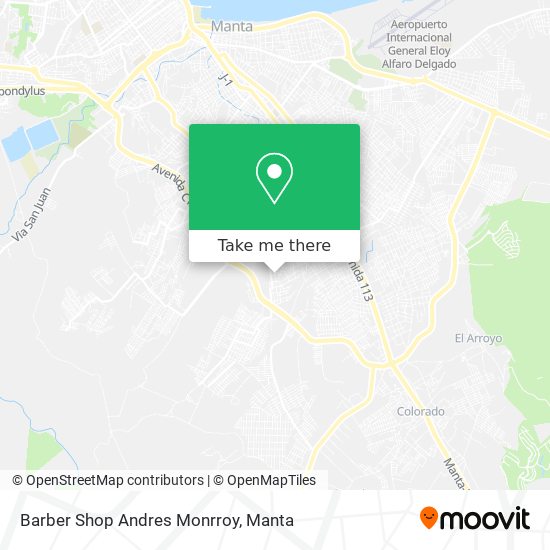 Barber Shop Andres Monrroy map