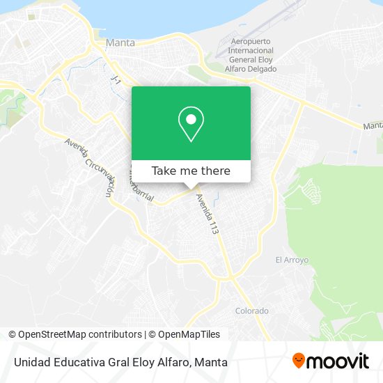 Mapa de Unidad Educativa Gral Eloy Alfaro