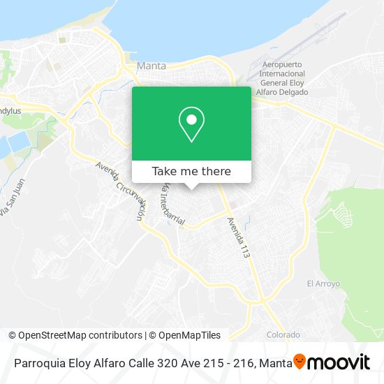 Parroquia Eloy Alfaro Calle 320 Ave 215 - 216 map