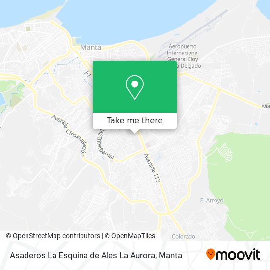 Asaderos La Esquina de Ales La Aurora map